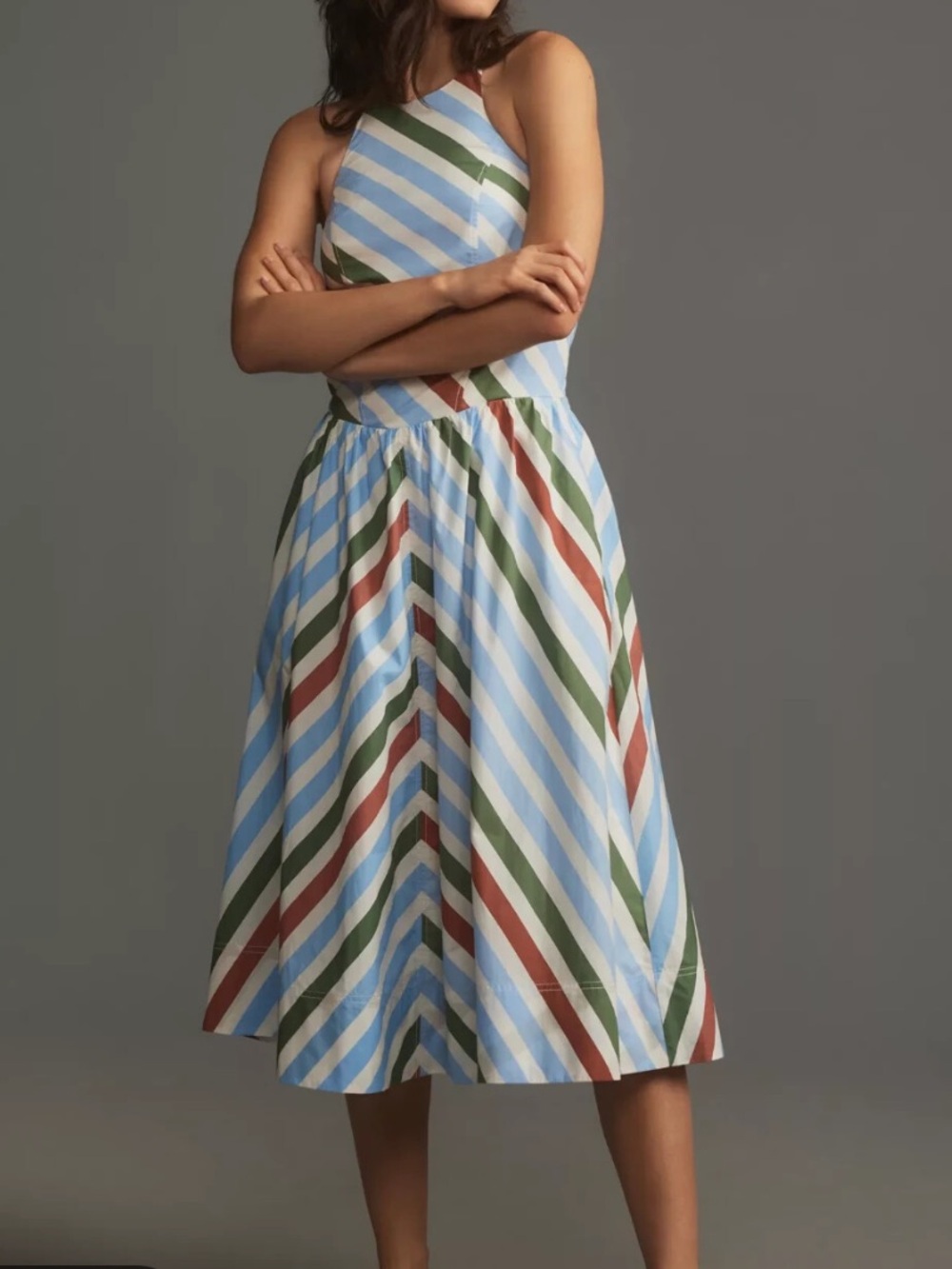 Maeve Halter Midi Sundress size medium